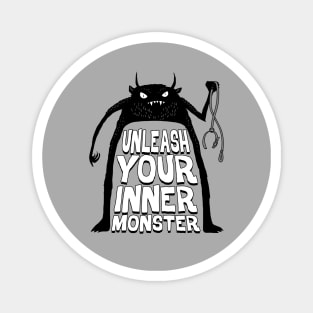 Cute Monsters Ego Boost Inner Monster In You Quotes Sayings To Live By Magnet